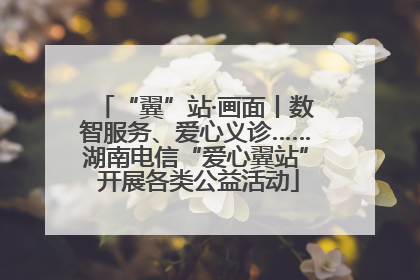 “翼”站·画面丨数智服务、爱心义诊……湖南电信“爱心翼站” 开展各类公益活动