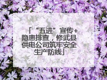 “五进”宣传+隐患排查，修武县供电公司筑牢安全生产防线
