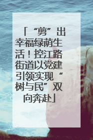“剪”出幸福绿荫生活！控江路街道以党建引领实现“树与民”双向奔赴
