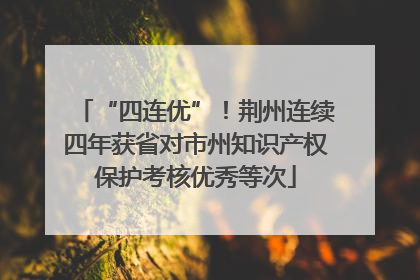 “四连优”！荆州连续四年获省对市州知识产权保护考核优秀等次