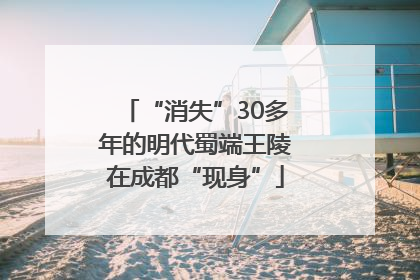 “消失”30多年的明代蜀端王陵在成都“现身”