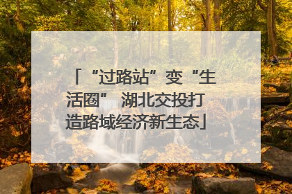 “过路站”变“生活圈” 湖北交投打造路域经济新生态
