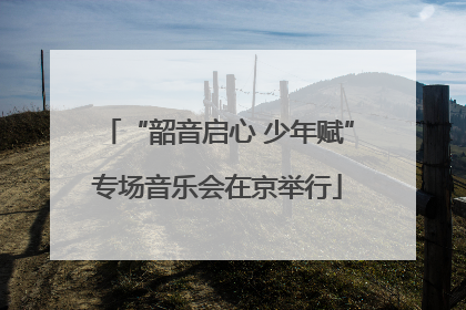 “韶音启心 少年赋”专场音乐会在京举行