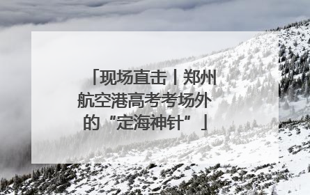 现场直击丨郑州航空港高考考场外的“定海神针”