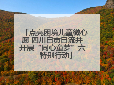 点亮困境儿童微心愿 四川自贡自流井开展“同心童梦”六一特别行动