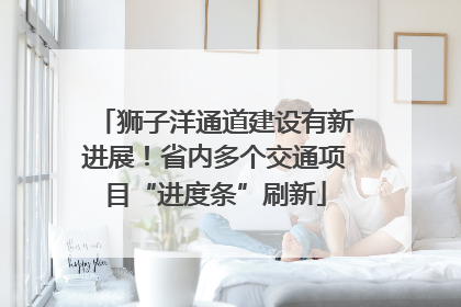 狮子洋通道建设有新进展！省内多个交通项目“进度条”刷新