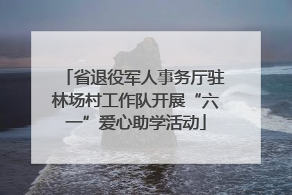 省退役军人事务厅驻林场村工作队开展“六一”爱心助学活动