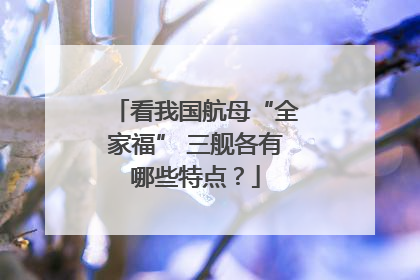 看我国航母“全家福” 三舰各有哪些特点？