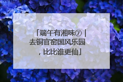 端午有湘味⑦｜去铜官窑国风乐园，比比谁更仙