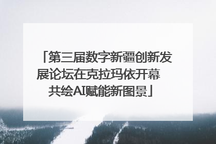 第三届数字新疆创新发展论坛在克拉玛依开幕 共绘AI赋能新图景