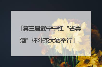 第三届武宁宁红“省美酒”杯斗茶大赛举行
