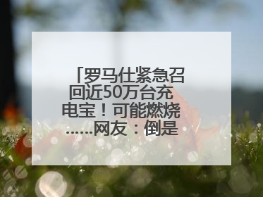 罗马仕紧急召回近50万台充电宝！可能燃烧……网友：倒是说明咋召回啊