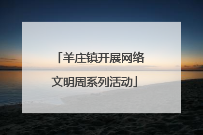 羊庄镇开展网络文明周系列活动