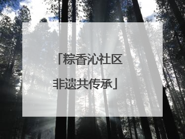 粽香沁社区 非遗共传承