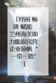 纾困 畅通 赋能 兰州海关助力陇原民营企业扬帆“一带一路”