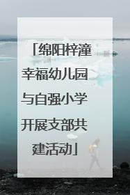 绵阳梓潼幸福幼儿园与自强小学开展支部共建活动
