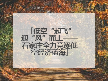 低空“起飞” 迎“风”而上——石家庄全力竞逐低空经济蓝海