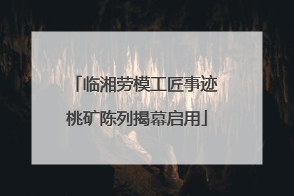 临湘劳模工匠事迹桃矿陈列揭幕启用
