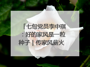 七旬党员李中琪：好的家风是一粒种子｜传家风薪火 颂家国情深
