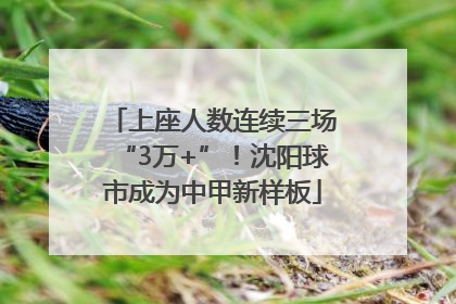 上座人数连续三场“3万+”！沈阳球市成为中甲新样板