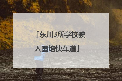 东川3所学校驶入国培快车道
