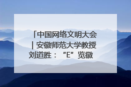中国网络文明大会｜安徽师范大学教授刘道胜：“E”览徽风，构筑中华民族共有精神家园
