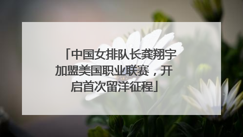 中国女排队长龚翔宇加盟美国职业联赛，开启首次留洋征程