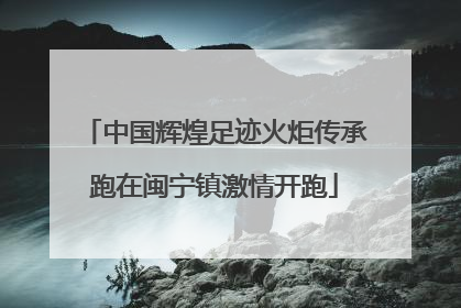 中国辉煌足迹火炬传承跑在闽宁镇激情开跑