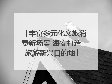 丰富多元化文旅消费新场景 海安打造旅游新兴目的地