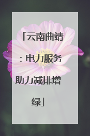 云南曲靖：电力服务助力减排增绿