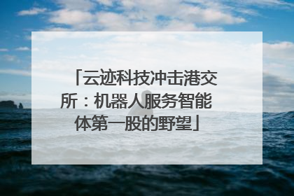 云迹科技冲击港交所：机器人服务智能体第一股的野望