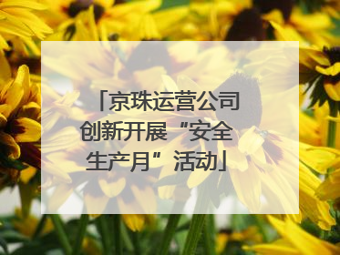 京珠运营公司创新开展“安全生产月”活动