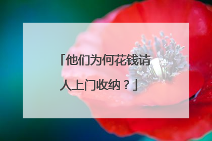 他们为何花钱请人上门收纳？