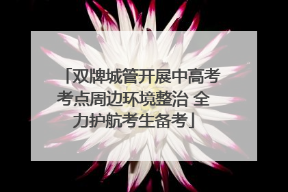双牌城管开展中高考考点周边环境整治 全力护航考生备考