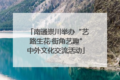 南通崇川举办“艺路生花·街角艺趣”中外文化交流活动
