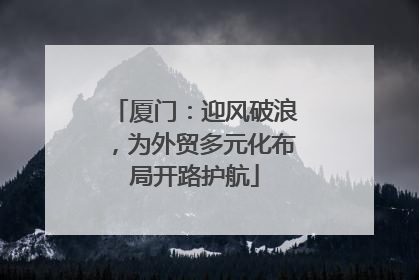 厦门：迎风破浪，为外贸多元化布局开路护航