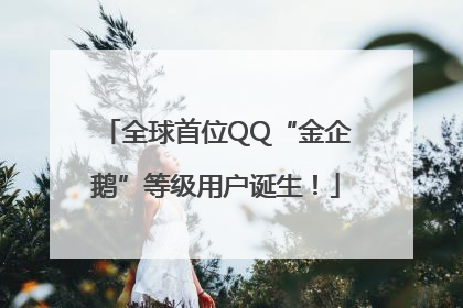 全球首位QQ“金企鹅”等级用户诞生！