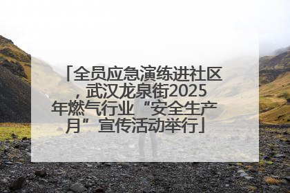 全员应急演练进社区，武汉龙泉街2025年燃气行业“安全生产月”宣传活动举行