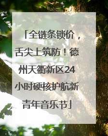 全链条锁价，舌尖上筑防！德州天衢新区24小时硬核护航新青年音乐节