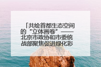 共绘首都生态空间的“立体画卷”——北京市政协和市委统战部聚焦促进绿化彩化美化生态空间建设联合协商议政