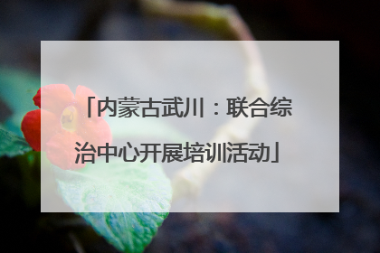 内蒙古武川：联合综治中心开展培训活动
