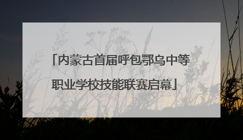 内蒙古首届呼包鄂乌中等职业学校技能联赛启幕