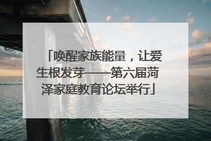 唤醒家族能量，让爱生根发芽——第六届菏泽家庭教育论坛举行