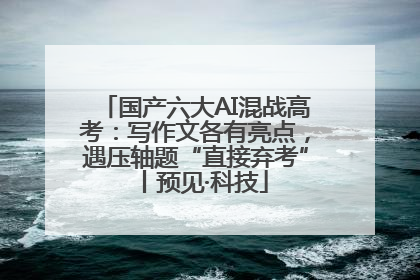 国产六大AI混战高考：写作文各有亮点，遇压轴题“直接弃考”丨预见·科技