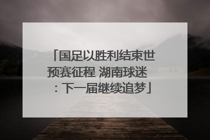 国足以胜利结束世预赛征程 湖南球迷：下一届继续追梦