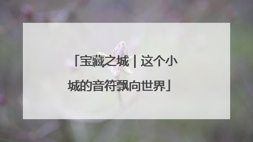 宝藏之城｜这个小城的音符飘向世界