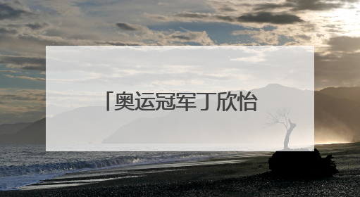 奥运冠军丁欣怡：走下领奖台 一切从零开始