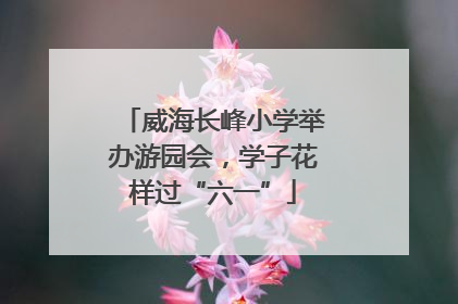 威海长峰小学举办游园会，学子花样过“六一”