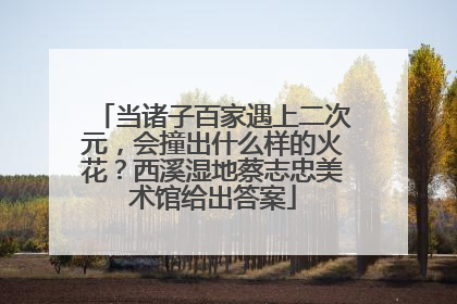 当诸子百家遇上二次元，会撞出什么样的火花？西溪湿地蔡志忠美术馆给出答案