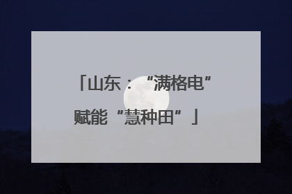 山东：“满格电”赋能“慧种田”